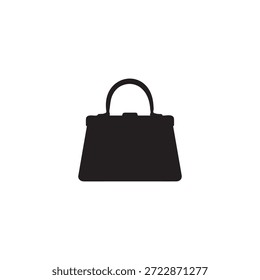 Damen Geldbörse Silhouette Vektor flache Illustration Design.