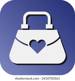Ladies Purse Vector Glyph Gradient Background Icon For Personal And Commercial Use.
