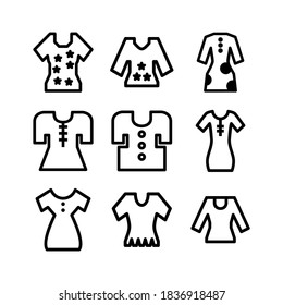 ladies shirt icon or logo isolated sign symbol vector illustration - Collection of high quality black style vector icons
