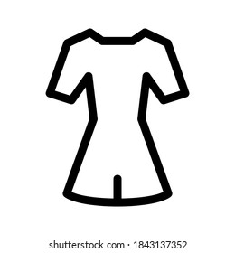 ladies shirt icon or logo isolated sign symbol vector illustration - high quality black style vector icons
