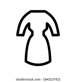 ladies shirt icon or logo isolated sign symbol vector illustration - high quality black style vector icons
