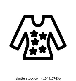 ladies shirt icon or logo isolated sign symbol vector illustration - high quality black style vector icons
