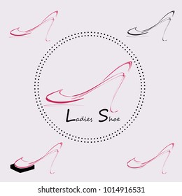 ladies shoe,logo shoe