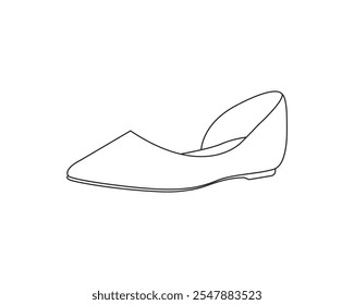 Ladies shoes and art vector illustration 