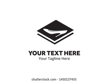 ladies shoes logo , ladies shoes simple logo creative design in flat style with color . shoes logo creative design for identity and business