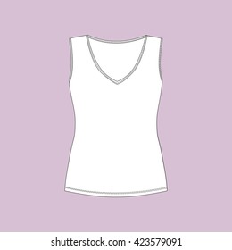 ladies top. sleeveless T-shirt. Women's underwear 