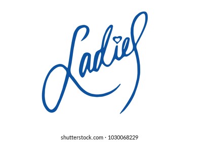 ladies typography vector illustration