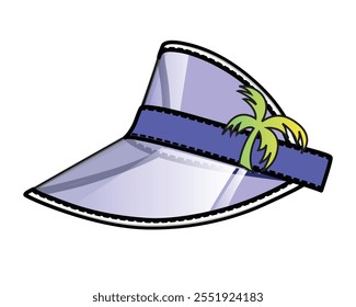 Plantilla de maqueta de Vector de dibujo de línea técnica de gorra de visera para mujer.