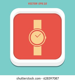  Ladies watch. Vector.