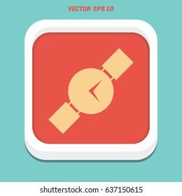  Ladies watch. Vector.