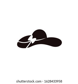 ladies or women's hat icon , Elements of beach holidays . Graphic design. Signs and symbols for websites, web design, mobile app