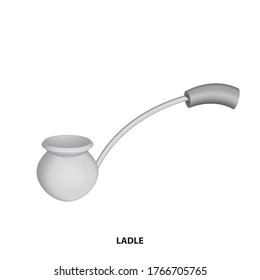 ladle 3D vintage vector clip art is the graphic arts,refers to pre-made images used to illustrate any medium. 