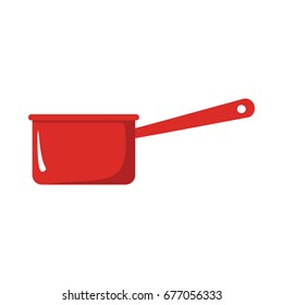 Ladle cartoon icon. Kitchen tools, cookware and kitchenware vector illustration