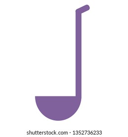 ladle flat illustration on white