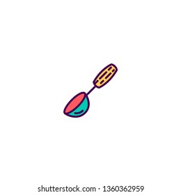 Ladle icon design. Gastronomy icon vector illustration