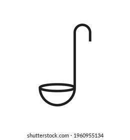 Ladle icon design isolated on white background