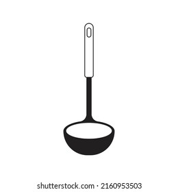 Ladle icon design isolated on white background