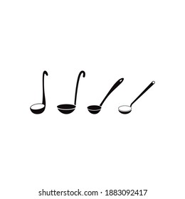 Ladle icon design template vector isolated illustration