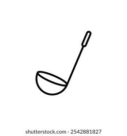 Ladle icon. filled and line stroke icons