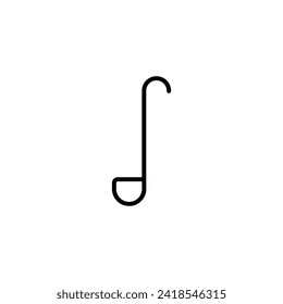 Ladle icon. Flat, isolated, kitchen.