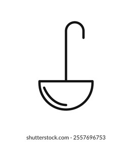 Ladle icon Isolated flat vector in outline