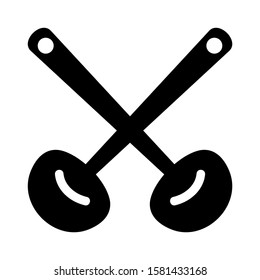 ladle icon isolated sign symbol vector illustration - high quality black style vector icons
