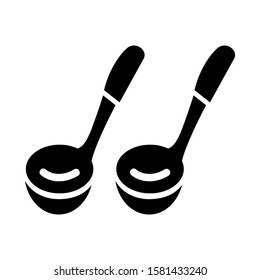 ladle icon isolated sign symbol vector illustration - high quality black style vector icons
