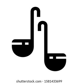 ladle icon isolated sign symbol vector illustration - high quality black style vector icons

