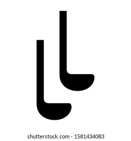 ladle icon isolated sign symbol vector illustration - high quality black style vector icons
