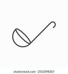 Ladle icon. line style vector icon.