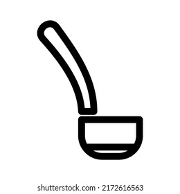 ladle icon or logo isolated sign symbol vector illustration - high quality black style vector icons
