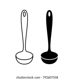 Ladle icon logo vector illustration