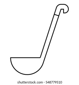 Ladle icon. Outline illustration of ladle vector icon for web