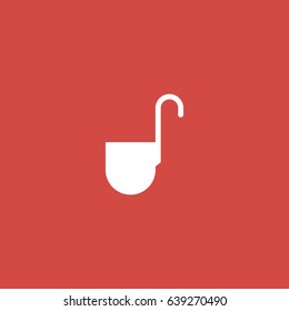 ladle icon. sign design. red background