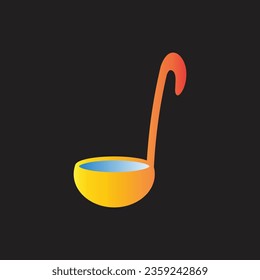 ladle icon simple design art eps 10
