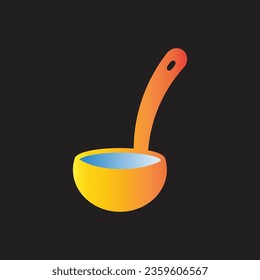 ladle icon simple design art eps 10
