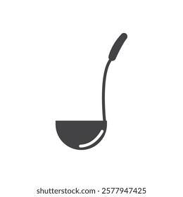 Ladle icon Simple thin line flat symbol