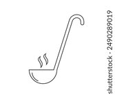 Ladle Icon, Ladle Spoon Vector