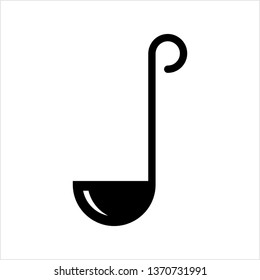Ladle Icon, Ladle Spoon Vector Art Illustration