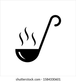 Ladle Icon, Ladle Spoon Vector Art Illustration