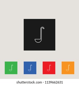 Ladle icon, stock vector illustration, EPS10.