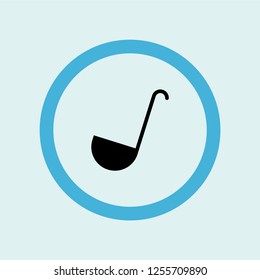 ladle icon symbol. Premium quality isolated ladle vector icon in trendy style. ladle element.