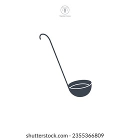 Ladle icon symbol vector illustration isolated on white background
