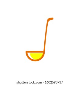 Ladle icon vector in flat style design