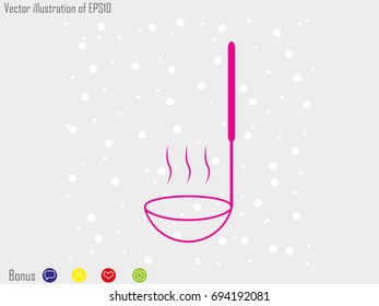 Ladle, icon, vector illustration of Eps10