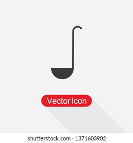 Ladle Icon Vector Illustration In Flat Style Eps10