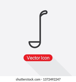 Ladle Icon Vector Illustration In Flat Style Eps10