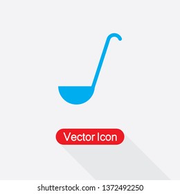 Ladle Icon Vector Illustration In Flat Style Eps10