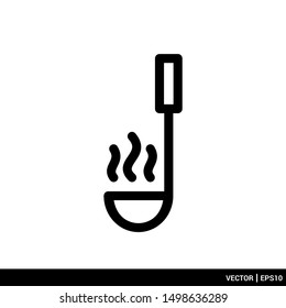 Ladle icon vector illustration logo template
