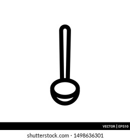 Ladle icon vector illustration logo template